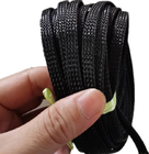 Proteção de cabo de 6 mm PET expansível manga trançada cor preta retardante de chamas