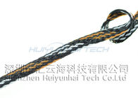 luva de alta temperatura redonda do fio de 4mm, luva resistente ao calor trançada para o cabo