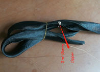 O envoltório feito sob encomenda do cabo da luva do zíper, zíper trançou a luva para o chicote de fios de cabo