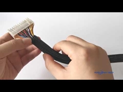 Resistência à chama Auto-enrolamento Sleeve dividido trançado para cabo de alimentação do computador