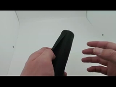 Manga trançada de PET com fechamento automático preto Manga de cabo de fio trançado com envoltório dividido