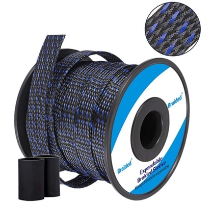 comprar Chama trançada expansível da luva do ANIMAL DE ESTIMAÇÃO preto e azul - abrasão retardadora resistente fabricação em linha