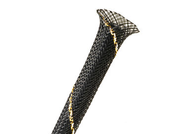 comprar cabo trançado expansível de 23mm que Sleeving o ANIMAL DE ESTIMAÇÃO preto Monfilament para a gestão do cabo fabricação em linha