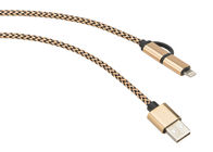 O algodão do cabo de HDMI trançou Sleeving para a proteção/embelezamento do conector de USB