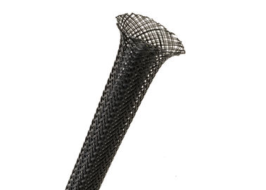 comprar Cor de nylon trançada do preto da luva da resistência de desgaste com superfície lisa fabricação em linha