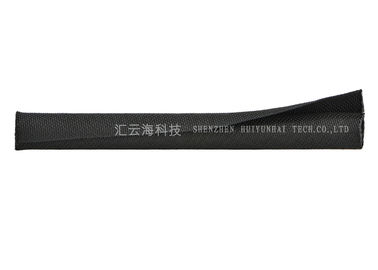 comprar Auto expansível preto que envolve Sleeving trançado rachado para o chicote de fios de cabo fabricação em linha
