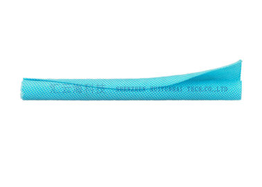 comprar Auto azul do ANIMAL DE ESTIMAÇÃO que envolve Sleeving trançado rachado para o revestimento de fechamento do cabo fabricação em linha