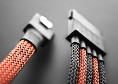 comprar Sleeving trançado expansível de nylon flexível, envoltório trançado de nylon do cabo fabricação em linha