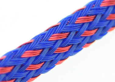 comprar Sleeving trançado expansível do filamento liso de nylon para o cabo/mangueira de proteção fabricação em linha