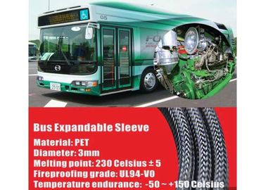 comprar Flexibilidade Sleeving trançada elétrica da resistência de fogo boa para a proteção do cabo fabricação em linha