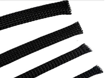 comprar Sleeving trançado expansível do ANIMAL DE ESTIMAÇÃO macio para a proteção elétrica de alta temperatura do fio fabricação em linha