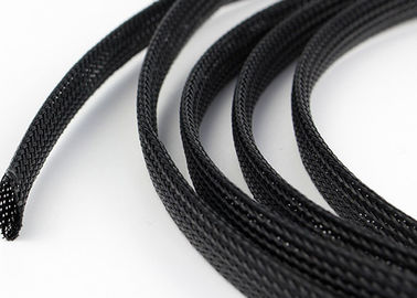 comprar Desgaste - preto Sleeving trançado expansível resistente para a proteção extra do cabo fabricação em linha