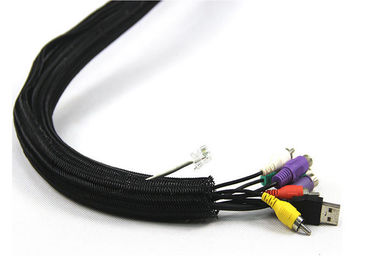 comprar Auto de pouco peso durável que envolve isolação Sleeving trançada rachada do animal de estimação do poliéster fabricação em linha