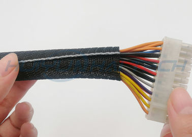 comprar Auto do chicote de fios de cabos que envolve Sleeving trançado, peso leve rachado do tear de fio trançado fabricação em linha