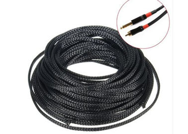 comprar O ANIMAL DE ESTIMAÇÃO preto trançou a bainha de cabo, tamanho personalizado da proteção do fio tubo bonde fabricação em linha
