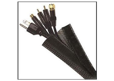 comprar Auto preto do ANIMAL DE ESTIMAÇÃO que envolve costume Sleeving trançado rachado para o chicote de fios da gestão do cabo fabricação em linha