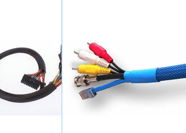 comprar Uso à prova de fogo Sleeving trançado expansível da gestão do chicote de fios do fio do ANIMAL DE ESTIMAÇÃO de Flexo fabricação em linha