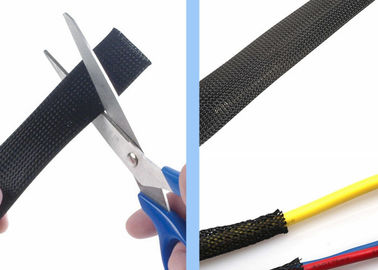 comprar Fio expansível que Sleeving, costume da proteção da tampa de fio do cabo do tear de fio trançado fabricação em linha
