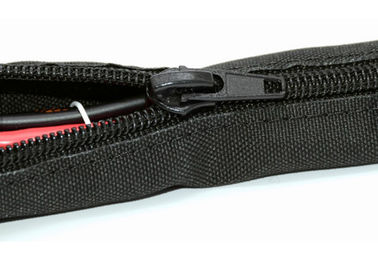 comprar Preto trançado do envoltório do cabo do zíper luva automotivo para o protetor do fio trançado fabricação em linha