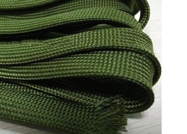 comprar Desgaste Sleeving trançado bonde verde de Nomex - resistente para a gestão do cabo fabricação em linha