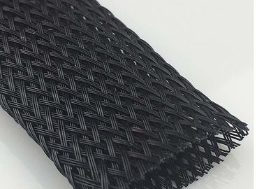 comprar Prova Sleeving trançada de alta temperatura elétrica preta da chama para pacotes do fio fabricação em linha