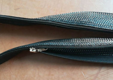 comprar O envoltório feito sob encomenda do cabo da luva do zíper, zíper trançou a luva para o chicote de fios de cabo fabricação em linha