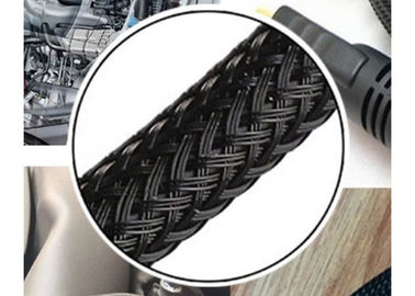 comprar Sleeving trançado bonde da prova de alta temperatura para a proteção do cabo fabricação em linha