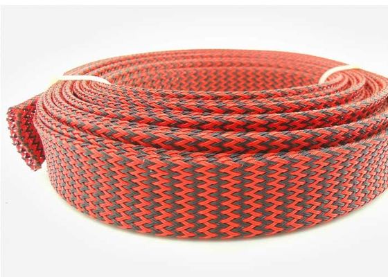 comprar O ANIMAL DE ESTIMAÇÃO preto vermelho trançou a largura resistente ao calor da luva 1mm 150mm do fio fabricação em linha