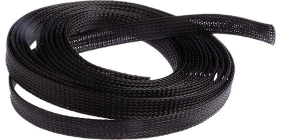 comprar Luva trançada expansível 2.0mm do cabo do preto do animal de estimação da flexibilidade 80.0mm fabricação em linha