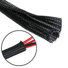 Coberta flexível do gancho de nylon da luva do cabo de Velcro e do fio trançado do laço