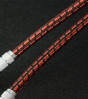 da luva vermelha lisa do cabo do algodão da suspensão de 50mm Sleeving trançado de expansão