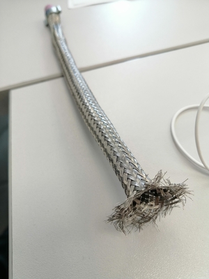 comprar Ni80Cr20 estanhou a luva trançada Sleeving trançada de cobre da liga resistente da abrasão fabricação em linha