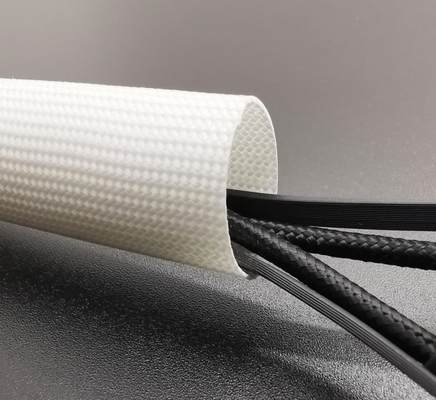 comprar Sleeving trançado de alta temperatura da luva do cabo da prova de calor da fibra de vidro IATF16949 fabricação em linha