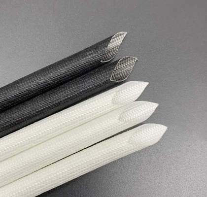 comprar Resistência Sleeving trançada resistente ao calor do silicone revestido ao ácido e ao óleo fabricação em linha