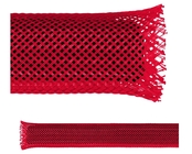Fio vermelho flexível Mesh Sleeve For Cable Protection do ALCANCE e gestão