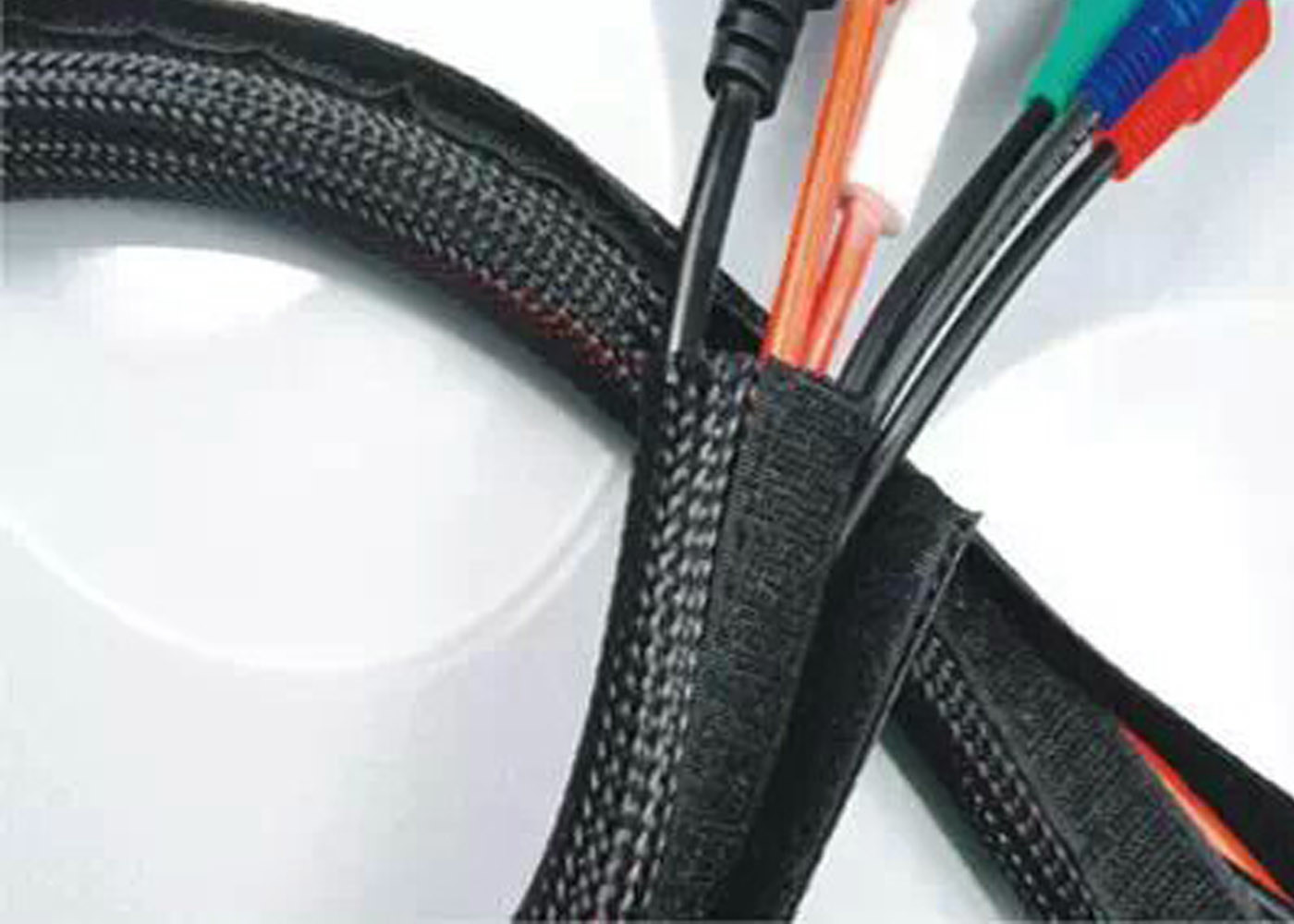 Luva de pouco peso do cabo de Velcro do ANIMAL DE ESTIMAÇÃO para limitar do chicote de fios do fio/que protege