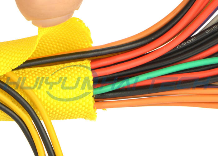 Multi - tamanho feito sob encomenda do envoltório trançado de fecho automático do filamento para o chicote de fios do fio/cabo