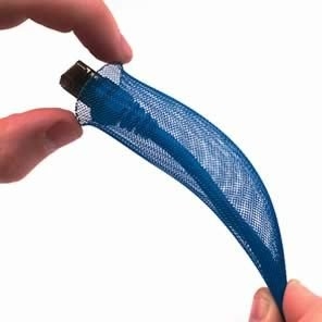 cor trançada do roxo da luva 1mm 150mm do cabo do ANIMAL DE ESTIMAÇÃO da resistência de abrasão