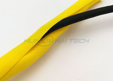 Auto da resistência da chama que envolve Sleeving trançado rachado para o cabo de alimentação do computador