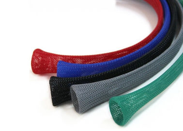 Sleeving trançado bonde multicolorido para o chicote de fios de cabo expansível do orador