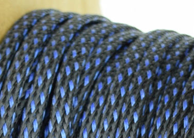 Boa flexibilidade Sleeving trançado elétrico com cor vermelha / preta do cruzamento