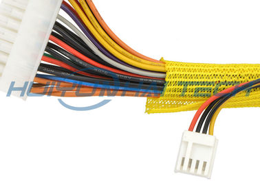 Auto do poliéster que envolve cor feita sob encomenda Sleeving trançada rachada para o chicote de fios do revestimento do cabo