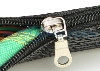 Chicote de fios personalizado envoltório trançado do tamanho do cabo do zíper do ANIMAL DE ESTIMAÇÃO luva material de nylon bom